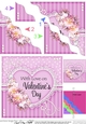 A Touch of Elegance Valentines Day Flowers, Lace & Pearls - Wavey Corner Stacker
