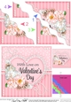 A Touch of Elegance Valentines Day Flowers, Lace & Pearls - Wavey Corner Stacker