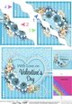 A Touch of Elegance Valentines Day Flowers, Lace & Pearls - Wavey Corner Stacker