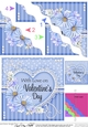 A Touch of Elegance Valentines Day Flowers, Lace & Pearls - Wavey Corner Stacker