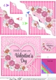 A Touch of Elegance Valentines Day Flowers, Lace & Pearls - Wavey Corner Stacker