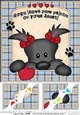 8 x 8 Scalloped Corner Topper - Dogs Leave Paw Prints - Scottie Dog