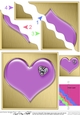 Romantic Enamel Heart with a Diamond - Wavy Corner side stacker Topper
