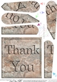 Thank You Set in Stone Fan Pyramage Topper