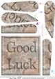 Good Luck Set in Stone Fan Pyramage Topper