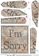 Im Sorry Set in Stone Fan Pyramage Topper