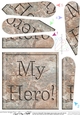 My Hero! Set in Stone Fan Pyramage Topper