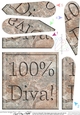 100% Diva! Set in Stone Fan Pyramage Topper