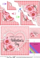A Touch of Elegance Valentines Day Flowers, Lace & Pearls - Wavey Corner Stacker