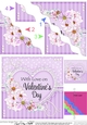 A Touch of Elegance Valentines Day Flowers, Lace & Pearls - Wavey Corner Stacker