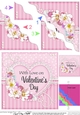 A Touch of Elegance Valentines Day Flowers, Lace & Pearls - Wavey Corner Stacker
