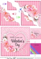 A Touch of Elegance Valentines Day Flowers, Lace & Pearls - Wavey Corner Stacker