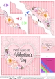 A Touch of Elegance Valentines Day Flowers, Lace & Pearls - Wavey Corner Stacker