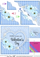 A Touch of Elegance Valentines Day Flowers, Lace & Pearls - Wavey Corner Stacker