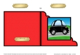 Funky Car  - Cut and Fold Corner Card  