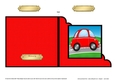 Funky Car  - Cut and Fold Corner Card  