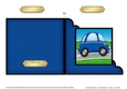 Funky Car  - Cut and Fold Corner Card  