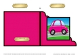 Funky Car  - Cut and Fold Corner Card  