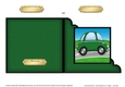 Funky Car  - Cut and Fold Corner Card  