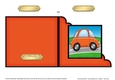 Funky Car  - Cut and Fold Corner Card  