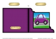 Funky Car  - Cut and Fold Corner Card  
