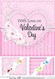 8 x 8 A Touch of Elegance Valentines Day Flowers, Lace & Pearls Scalloped Corner Topper 