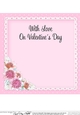 8 x 8 A Touch of Elegance Valentines Day Flowers, Lace & Pearls Scalloped Corner Topper 