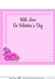 8 x 8 A Touch of Elegance Valentines Day Flowers, Lace & Pearls Scalloped Corner Topper 
