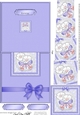 Fluttery Butterfly & Flowers - No-Hole Easy Over the Edge Card & Spiral Pyramid Topper