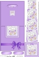 Fluttery Butterfly & Flowers - No-Hole Easy Over the Edge Card & Spiral Pyramid Topper