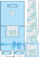 Fluttery Butterfly & Flowers - No-Hole Easy Over the Edge Card & Spiral Pyramid Topper