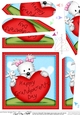 Westie Dog Grandparents Day Heart Fan Pyramage Topper