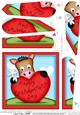 GiGi Horse Grandparents Day Heart Fan Pyramage Topper