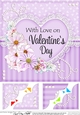8 x 8 A Touch of Elegance Valentines Day Flowers, Lace & Pearls Scalloped Corner Topper  
