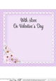 A Touch of Elegance Valentines Day Flowers, Lace & Pearls 8x8 matching insert