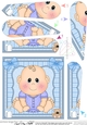 Cute New Baby Boy Fan Pyramage Topper