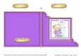 Hunney Bear Rosie has a Flower - Cut and Fold Corner Card  