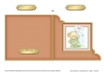 Hunney Bear Rosie has a Flower - Cut and Fold Corner Card  