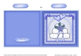 Adorable Hearts Wedding Cake - Quick Cut and Fold Card  