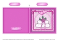 Adorable Hearts Wedding Cake - Quick Cut and Fold Card  
