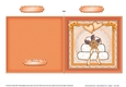 Adorable Hearts Wedding Cake - Quick Cut and Fold Card  
