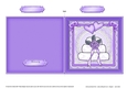 Adorable Hearts Wedding Cake - Quick Cut and Fold Card  