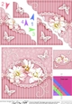 A Touch of Elegance Flowers Pearls and Lace Scalloped Corner Stacker