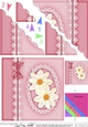 A Touch of Elegance Flowers Pearls and Lace Scalloped Corner Stacker