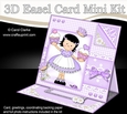 3D Easel Card Mini Kit - Pretty in Lilac - Cute Girlz