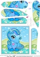 Cute Little Pony Fan Pyramage Topper