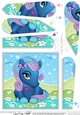 Cute Little Pony Fan Pyramage Topper