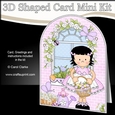 3D Shaped Card Kit - Country Cottage Girlz Suzi