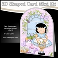 3D Shaped Card Kit - Country Cottage Girlz Suzi