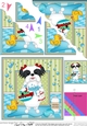 Scalloped Corner Stacker - Bathtub Buddies - Little Shih Tzu Dog
